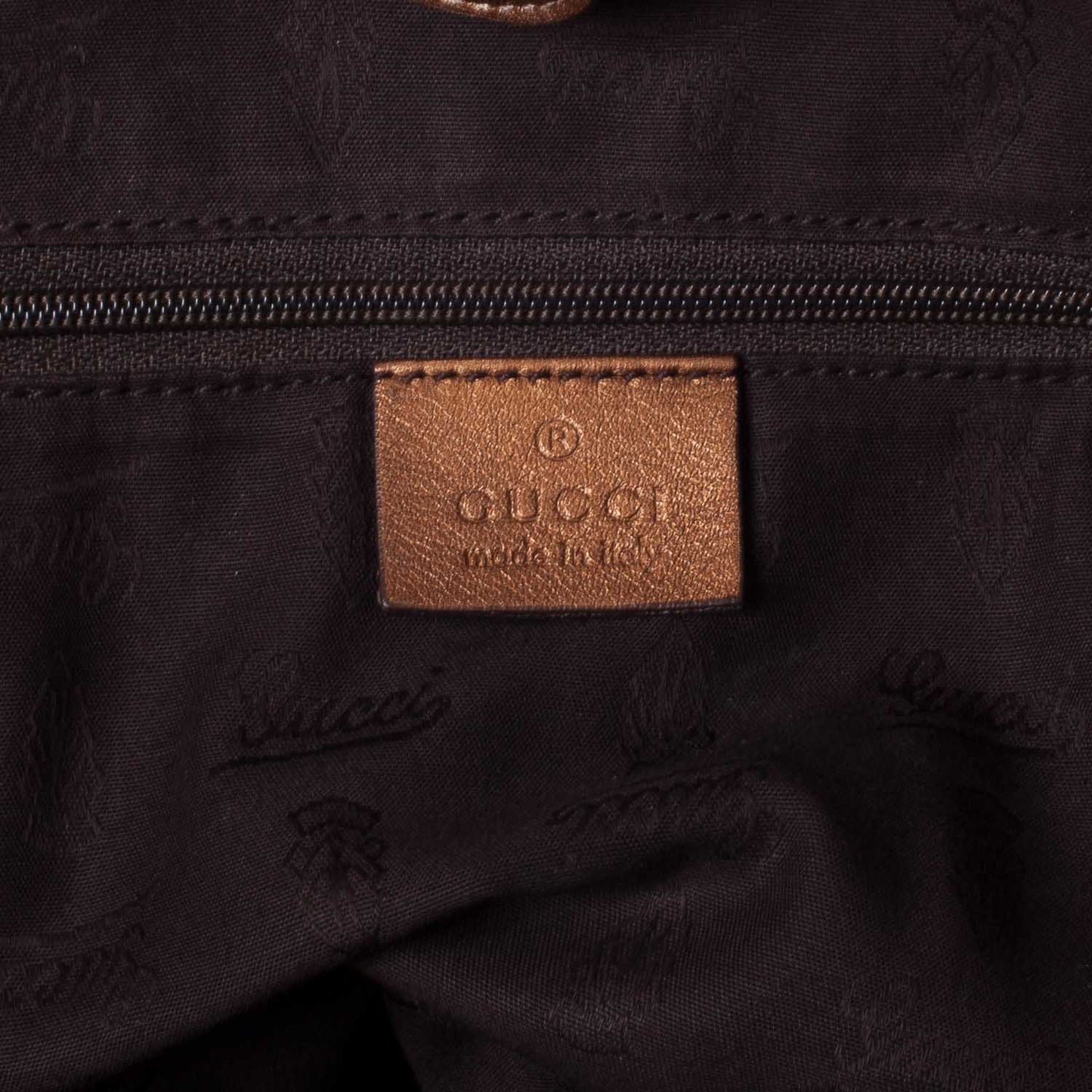Guccissima Large Sukey Tote Bronze
