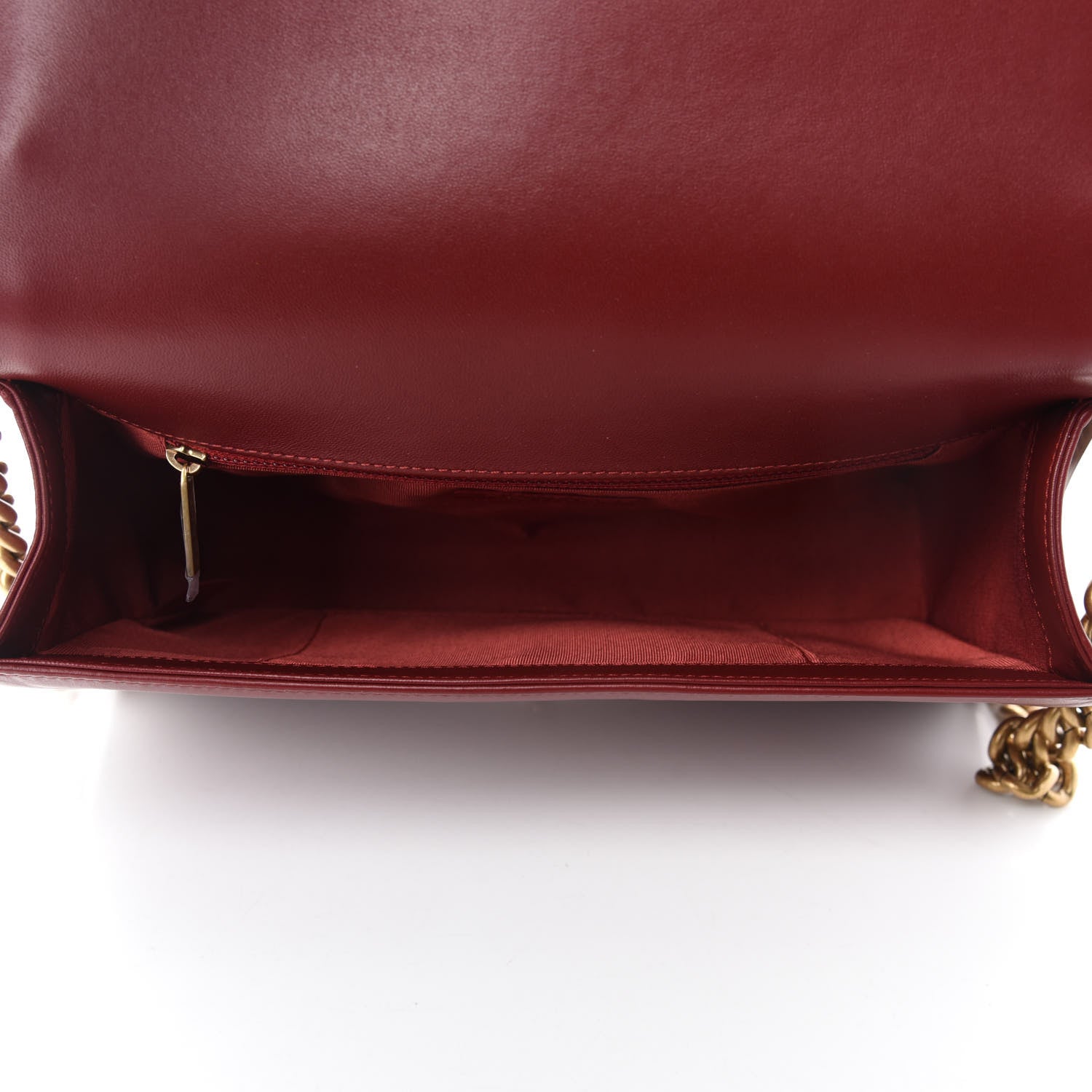 Chanel Lambskin Quilted New Medium Boy Flap Dark Red 5 of 11