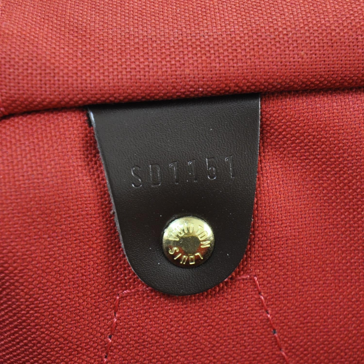 Louis Vuitton Damier Ebene Speedy 35 7 of 9