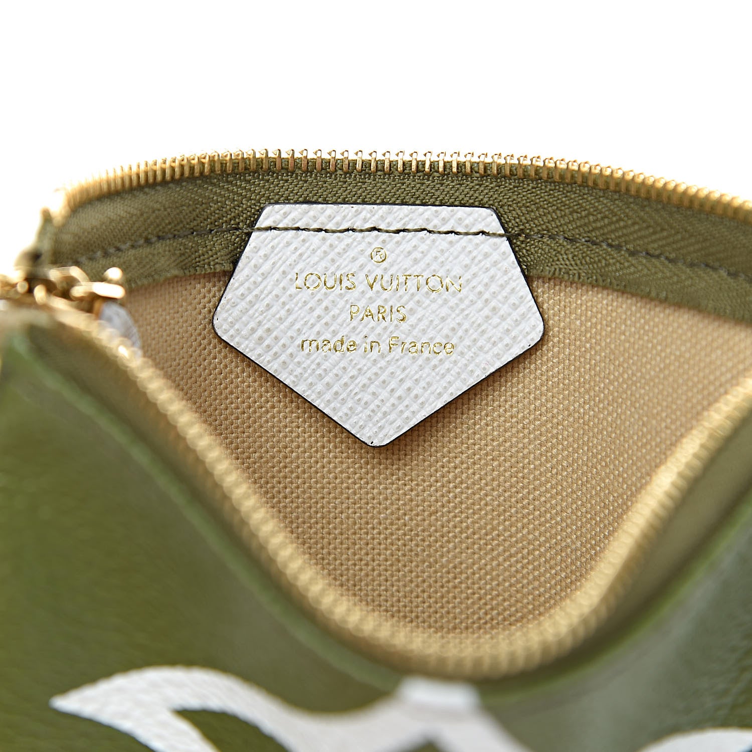 Louis Vuitton Monogram Giant Micro Pochette Accessories Kaki White 6 of 8