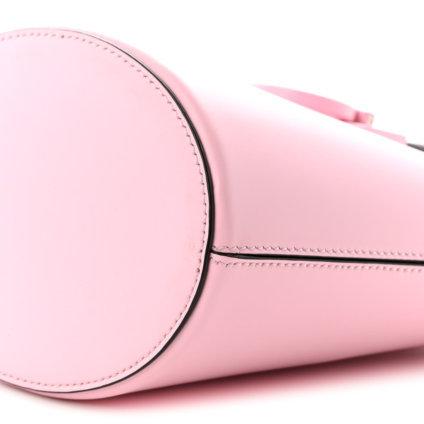 Calfskin Small Trifolio Bucket Shoulder Bag Cheerleader Pink