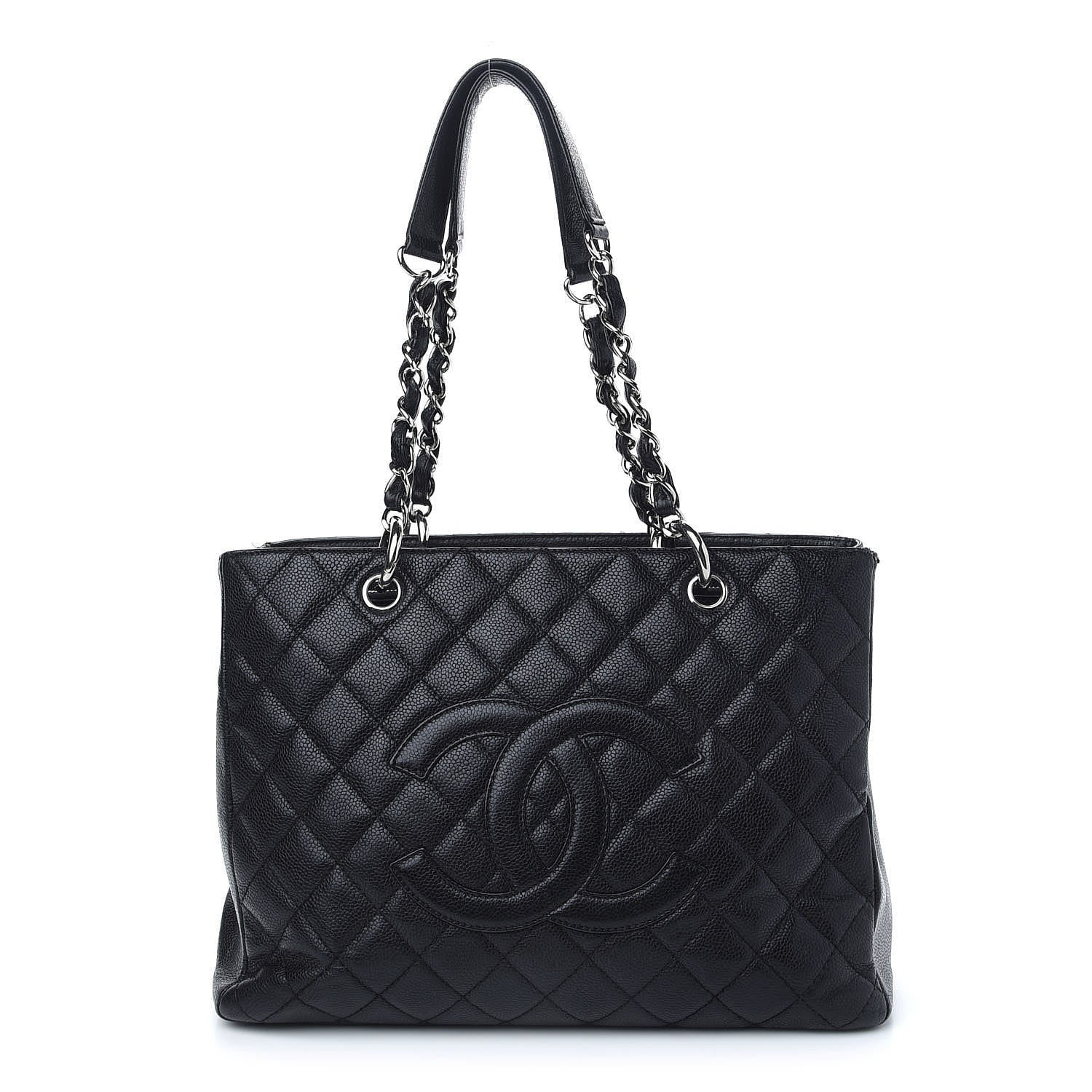 Chanel Caviar Quilted Grand Shopping Tote GST Black 1 of 12