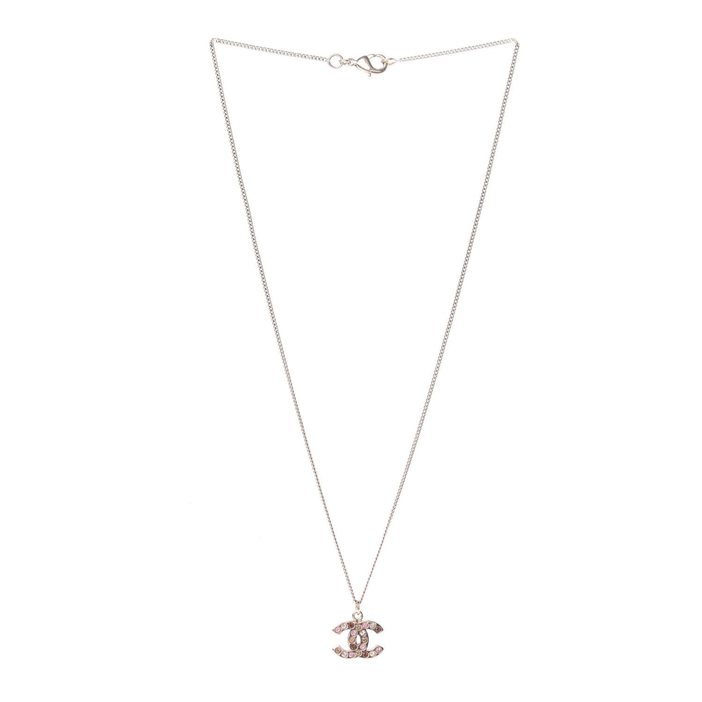 Crystal CC Necklace Gold Multicolor