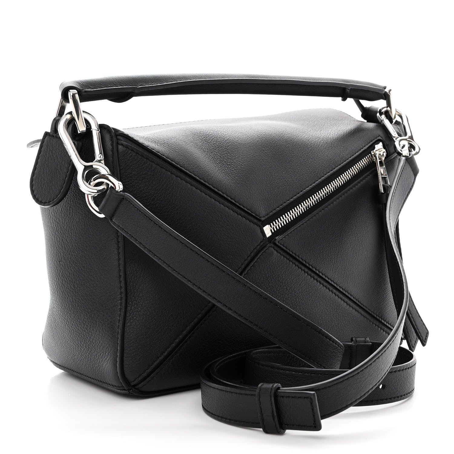 Loewe Calfskin Small Puzzle Bag Black 3 of 11