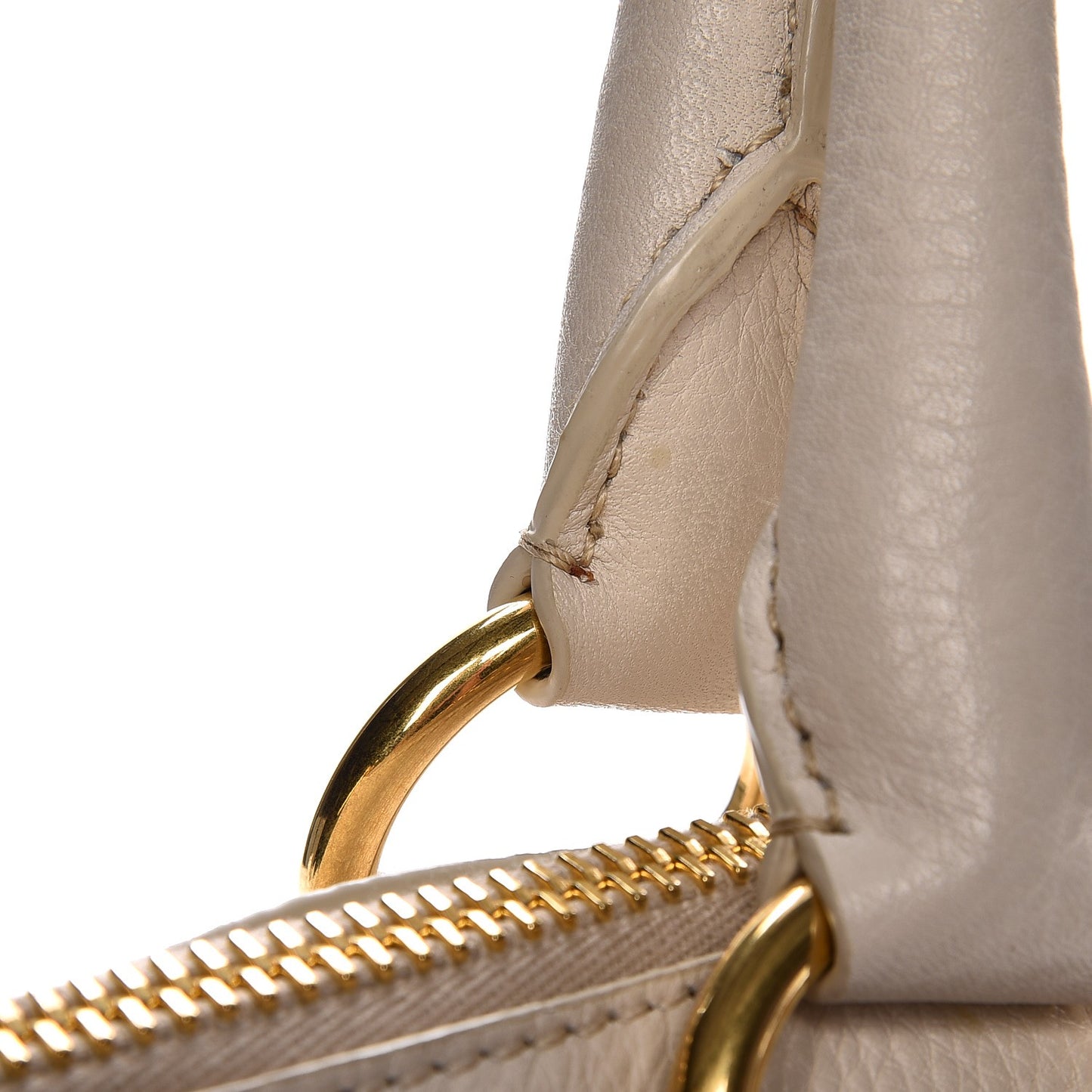 Vitello Daino Top Handle Zip Tote Sabbia