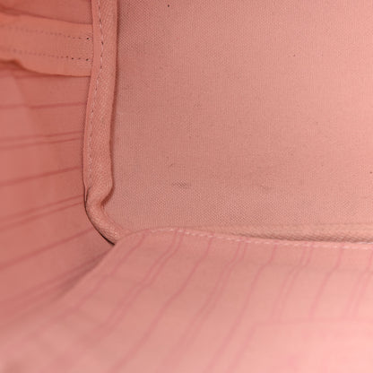 Louis Vuitton Damier Ebene Neo Neverfull MM Rose Ballerine 11 of 13