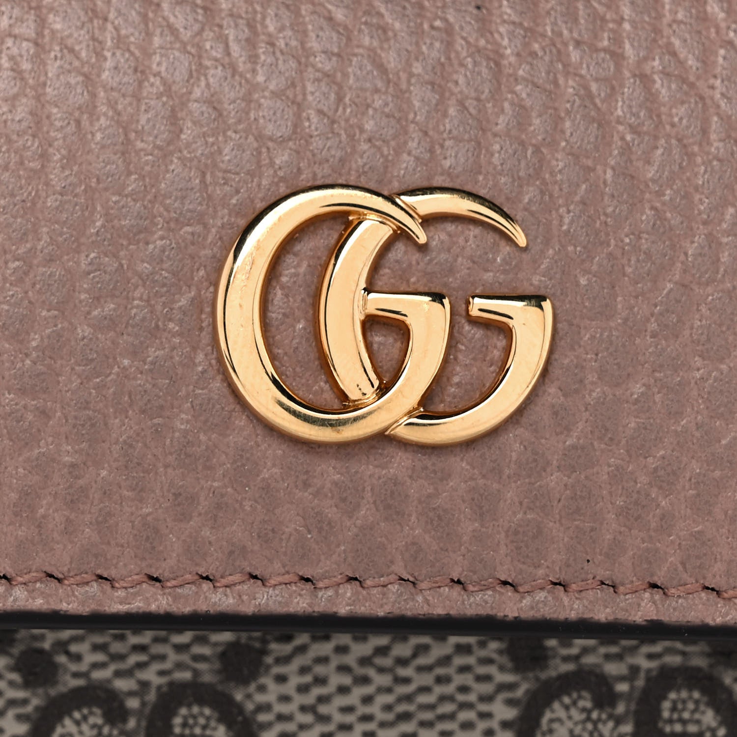 Gucci Dollar Calfskin GG Supreme Monogram GG Marmont 6 Key Holder Case Porcelain Rose Beige Ebony 6 of 9
