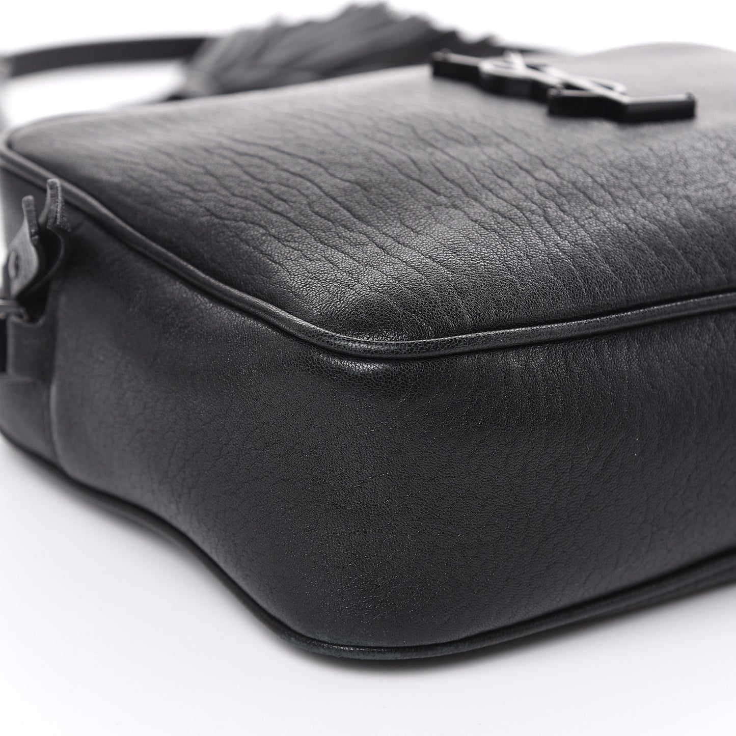 Lambskin Monogram Small Lou Camera Bag Black