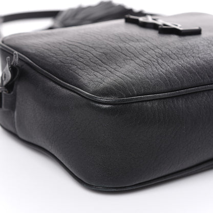Saint Laurent Lambskin Monogram Small Lou Camera Bag Black 8 of 12