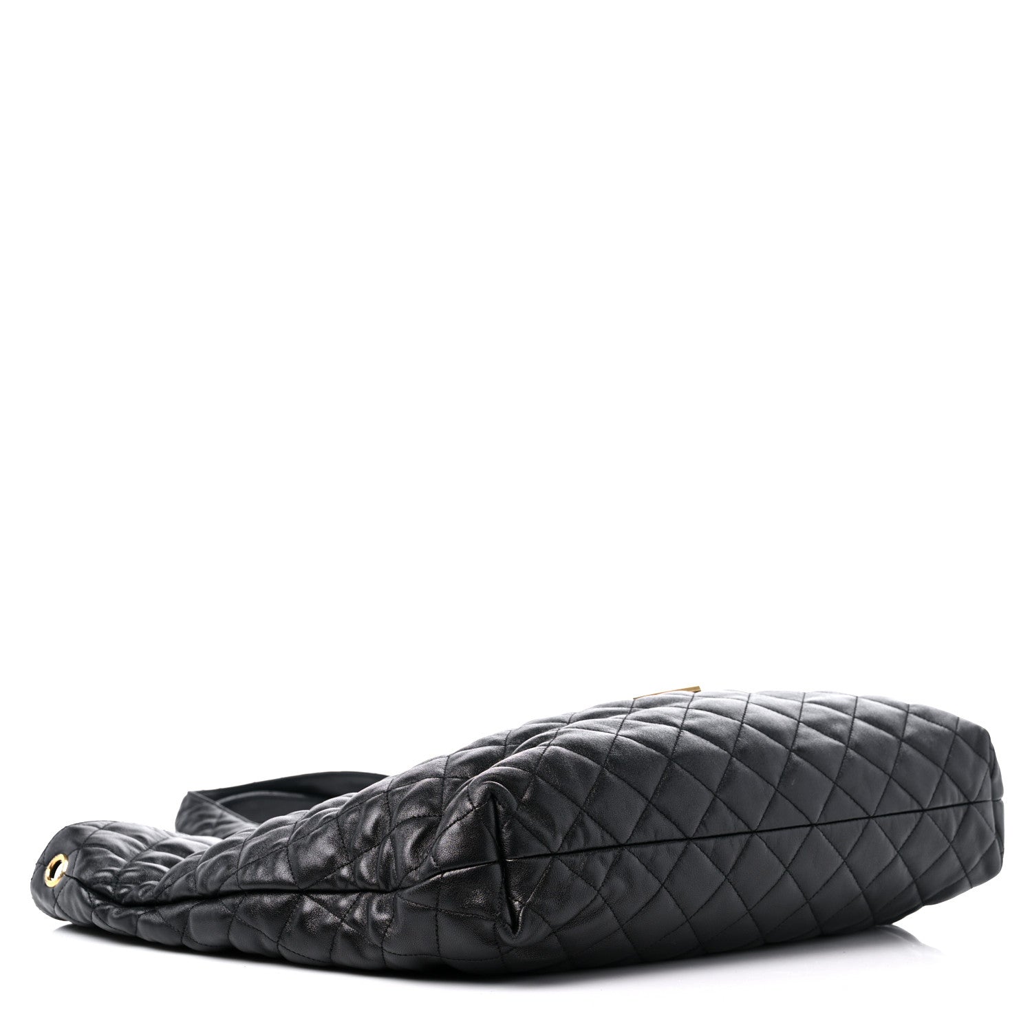 Saint Laurent Lambskin Quilted Maxi Icare Shopping Tote Black 5 of 10