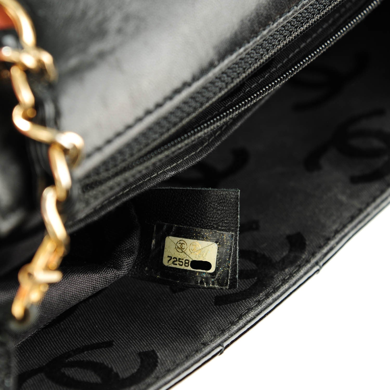 Chanel Patent Quilted Medium Chocolate Bar Flap Black 8 of 8