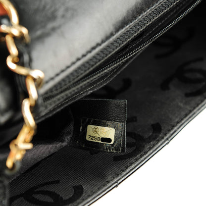 Chanel Patent Quilted Medium Chocolate Bar Flap Black 8 of 8