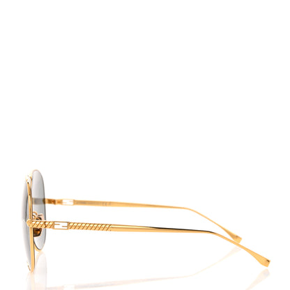 Fendi Metal Aviator Sunglasses FF 0437/S Gold 4 of 7