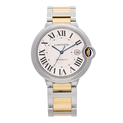 Cartier Stainless Steel 18K Yellow Gold 42mm Ballon Bleu De Cartier Automatic Watch 1 of 5