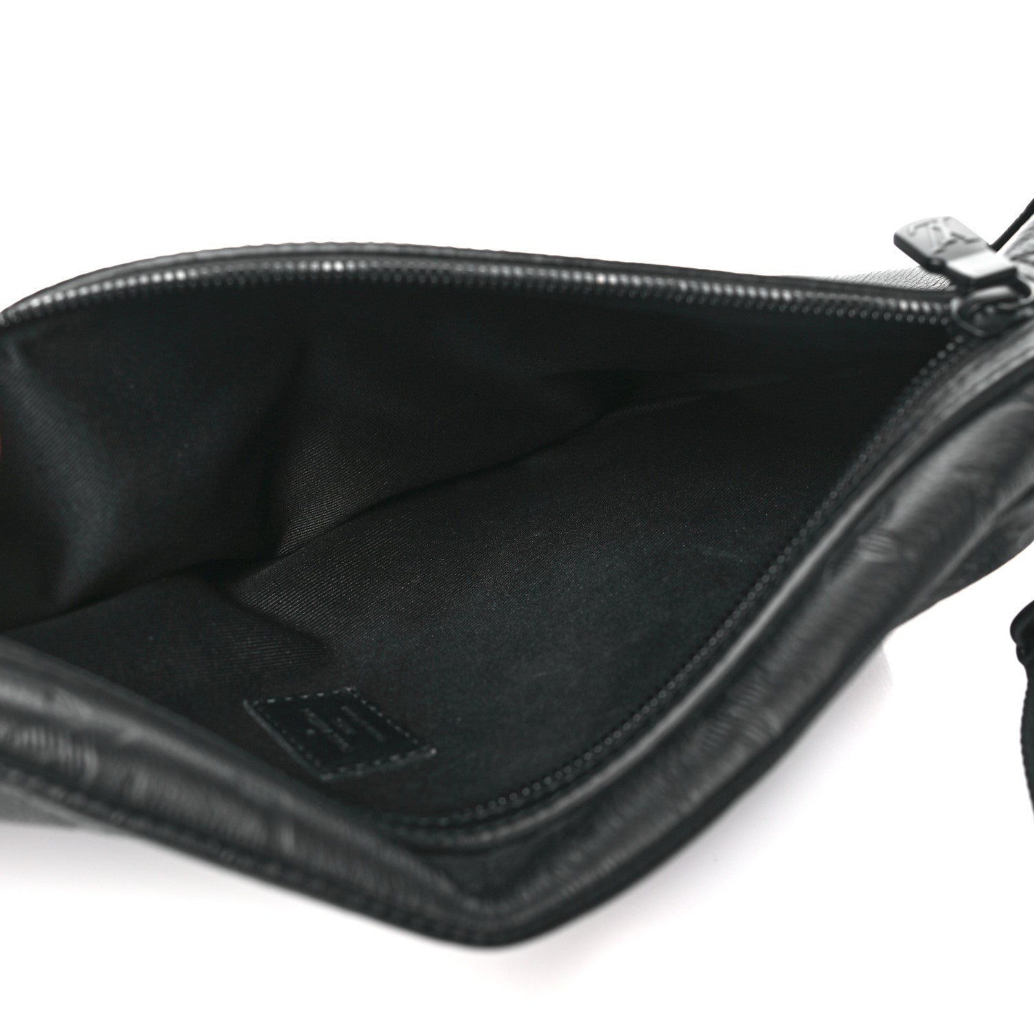 Louis Vuitton Calfskin Shadow Monogram Duo Slingbag Black 5 of 9