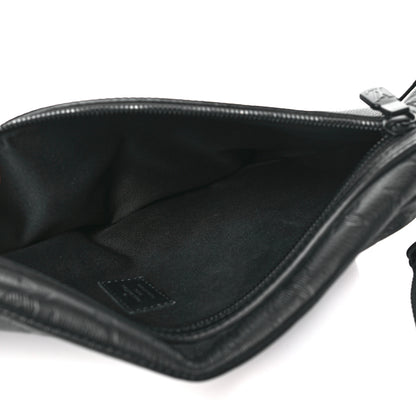 Louis Vuitton Calfskin Shadow Monogram Duo Slingbag Black 5 of 9
