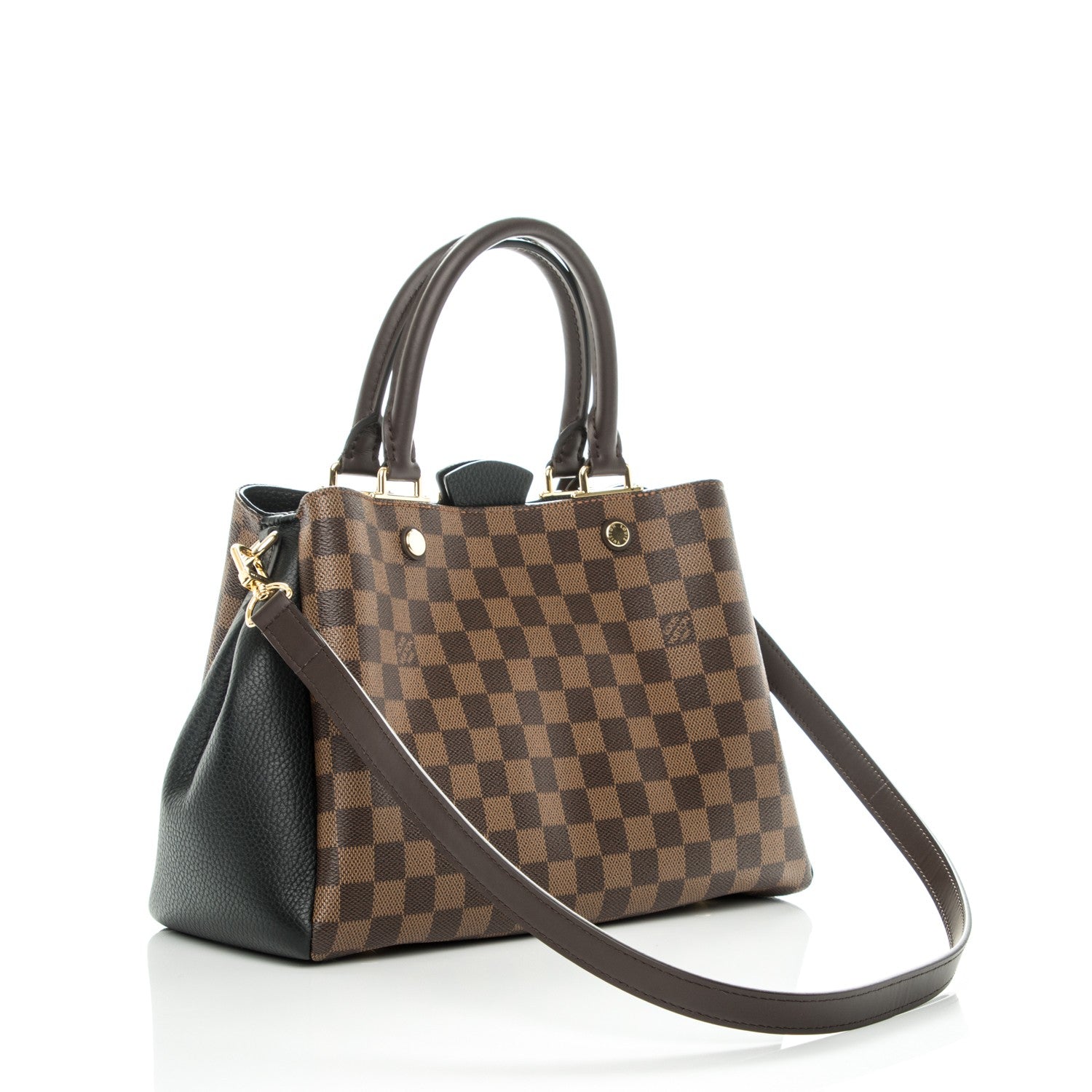 Louis Vuitton Damier Ebene Cuir Taurillon Brittany Black 4 of 8