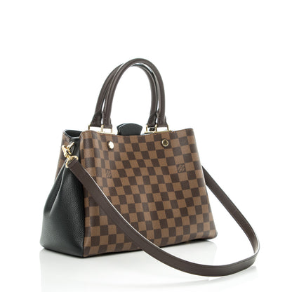 Louis Vuitton Damier Ebene Cuir Taurillon Brittany Black 4 of 8