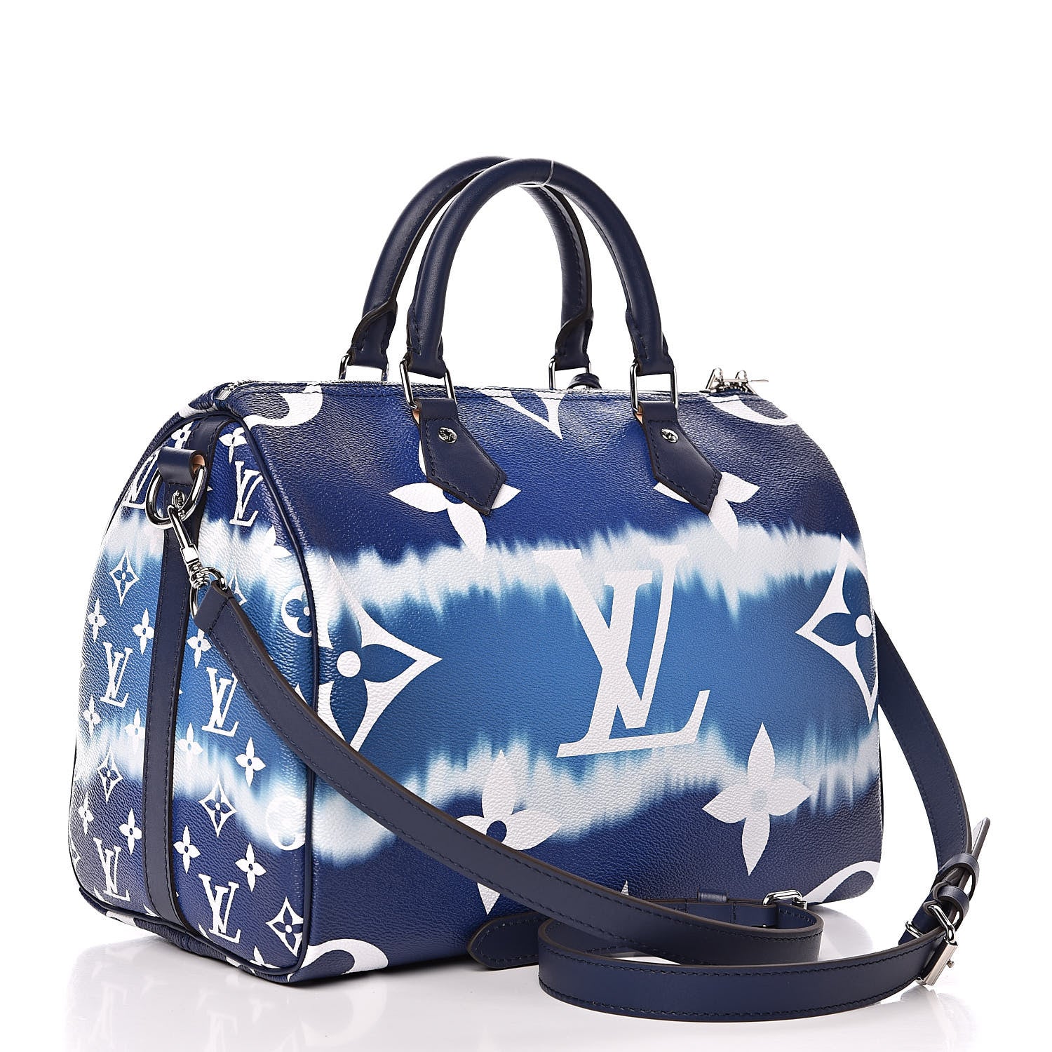 Louis Vuitton Monogram Escale Speedy Bandouliere 30 Blue 3 of 11