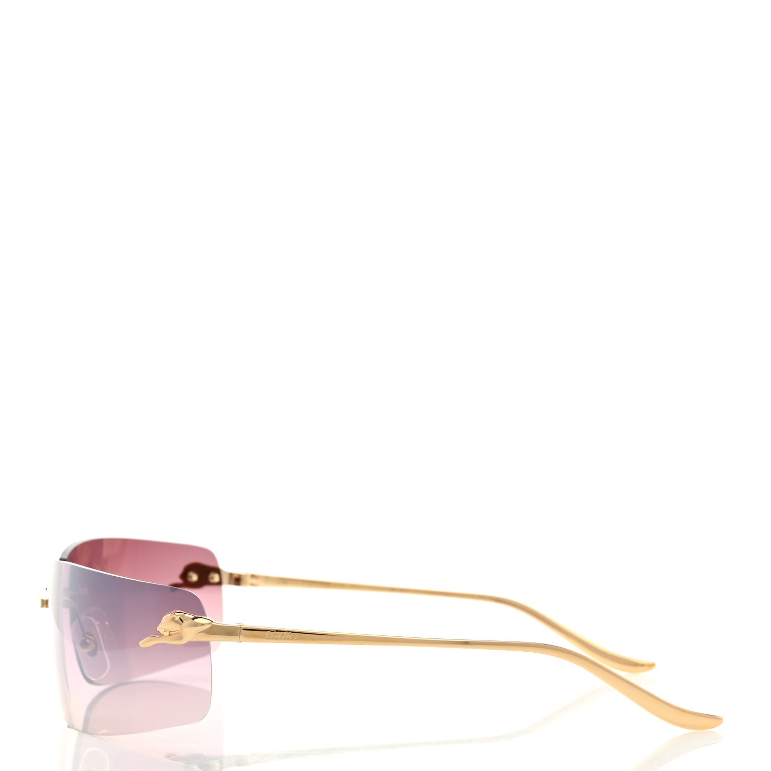 Cartier Panthere De Cartier Sunglasses CT0503S Gold 3 of 7
