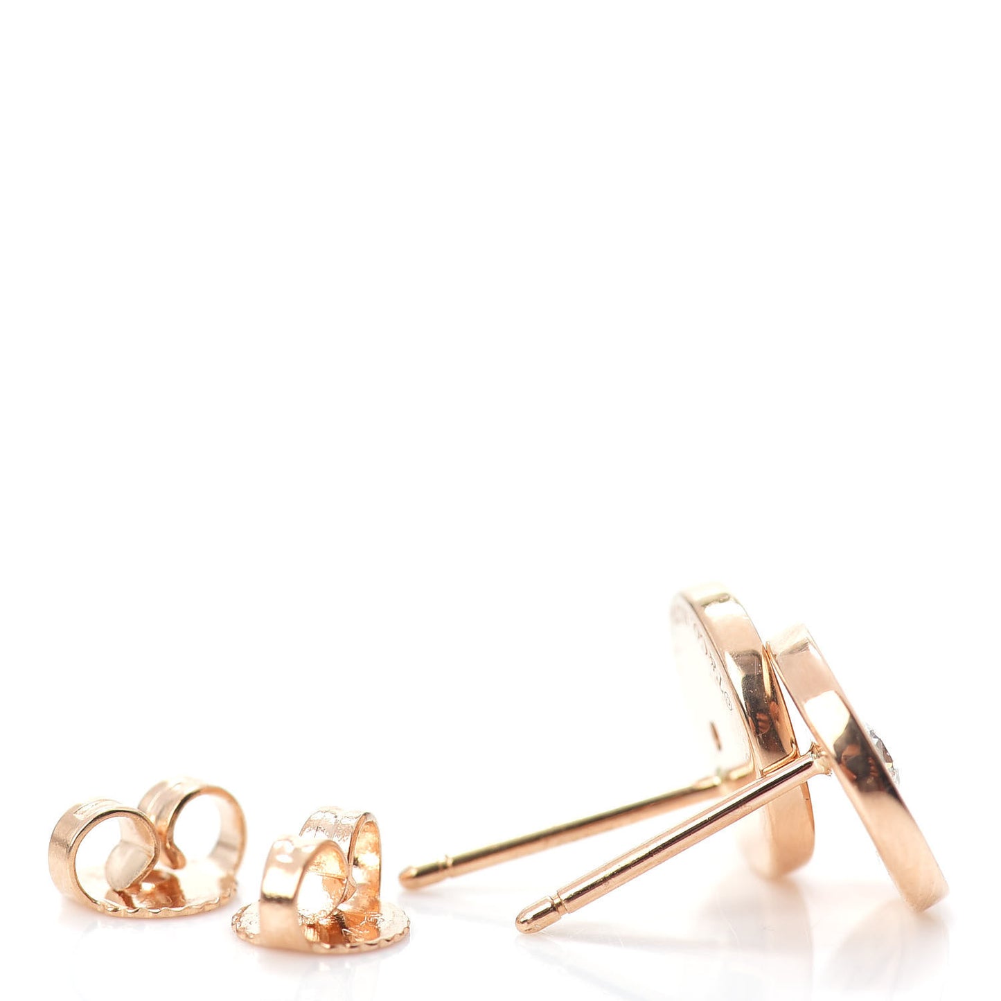 18K Rose Gold Diamond Mini Atlas Earrings