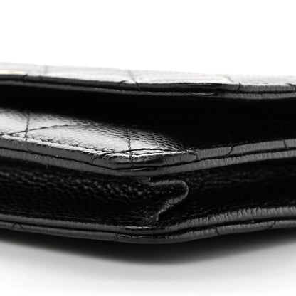 Chanel Caviar Quilted Wallet on Chain WOC Black 10 of 11