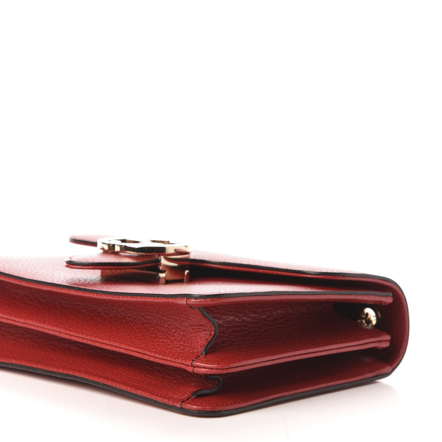 Dollar Calfskin Small Interlocking G Shoulder Bag Red