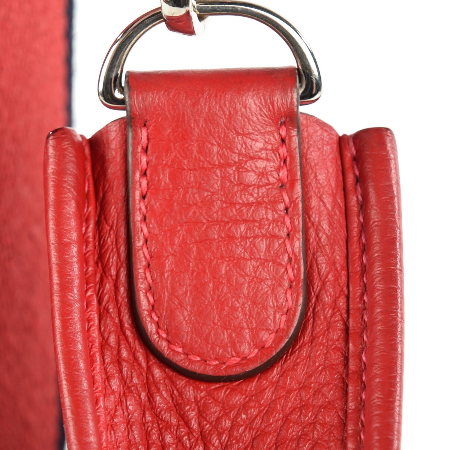 Hermes Taurillon Clemence Evelyne III PM Rouge Casaque 12 of 13