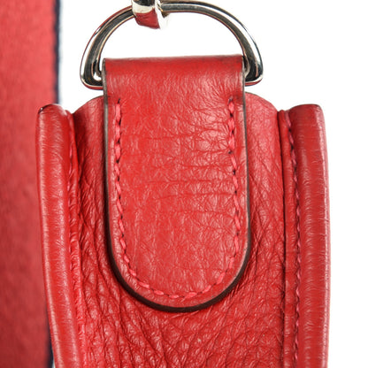 Hermes Taurillon Clemence Evelyne III PM Rouge Casaque 12 of 13