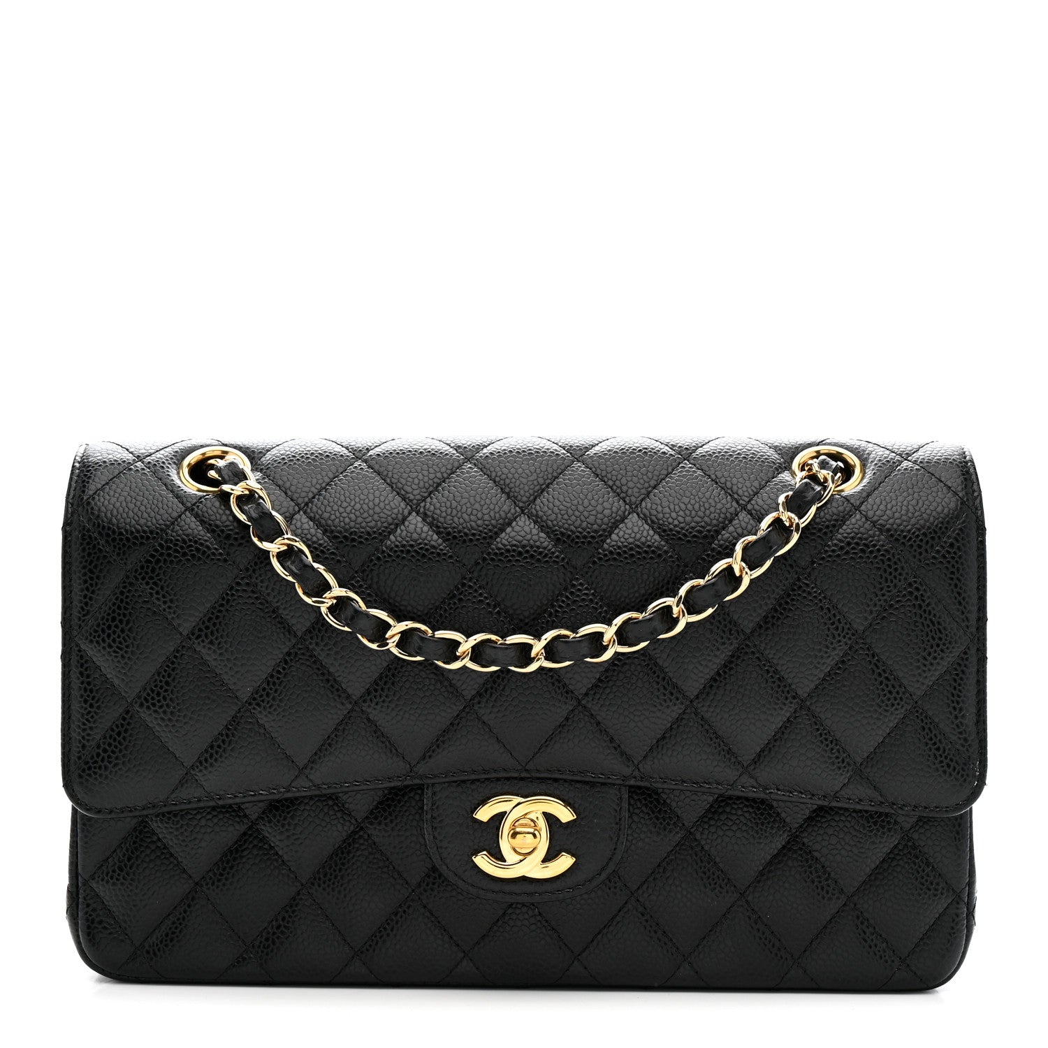 Chanel Caviar Quilted Medium Double Flap Black 1 of 11