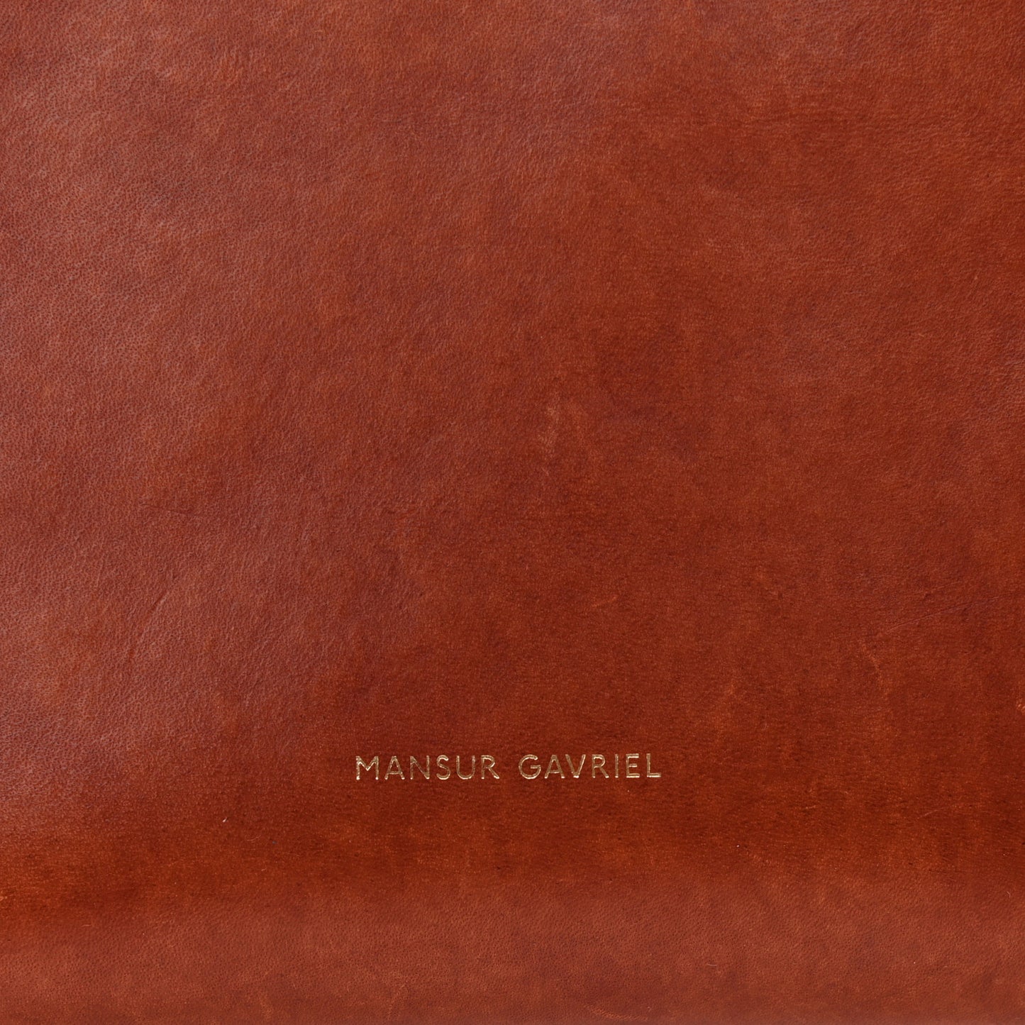 Vegetable Tanned Calfskin Mini Bucket Bag Camello
