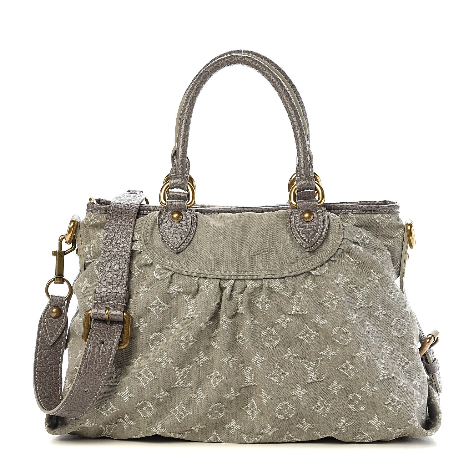 Louis Vuitton Denim Neo Cabby MM Grey 1 of 10
