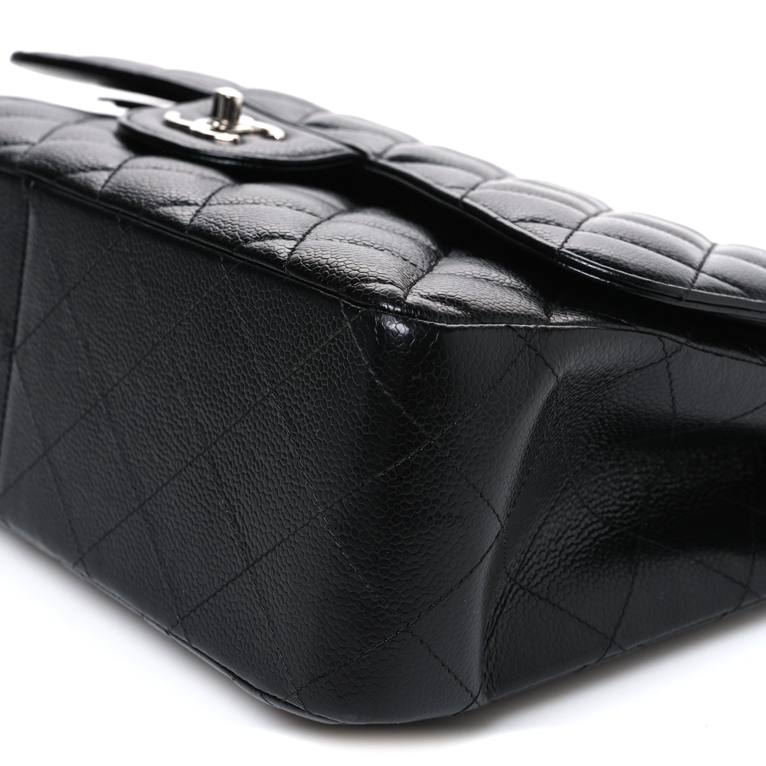 Chanel Caviar Quilted Jumbo Double Flap Black 10 of 10