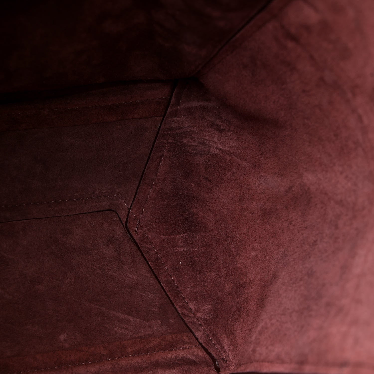 Celine Soft Grained Calfskin Sangle Bucket Bag Burgundy 10 of 13