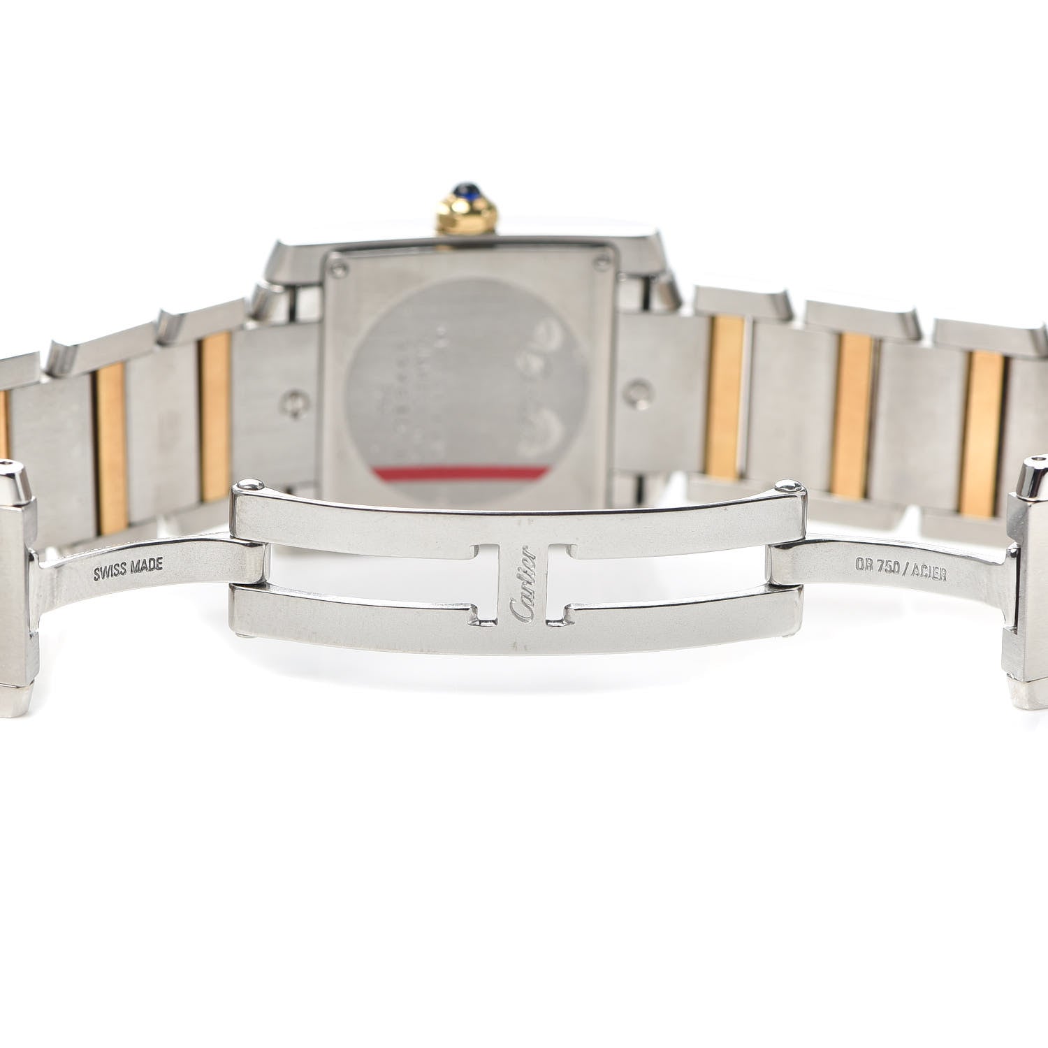 Cartier Stainless Steel 18K Yellow Gold 25mm Tank Francaise Quartz Watch 5 of 6