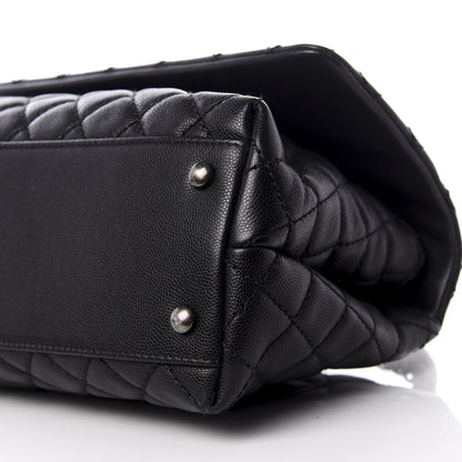 Chanel Caviar Quilted Small Coco Handle Flap Black 6 of 7