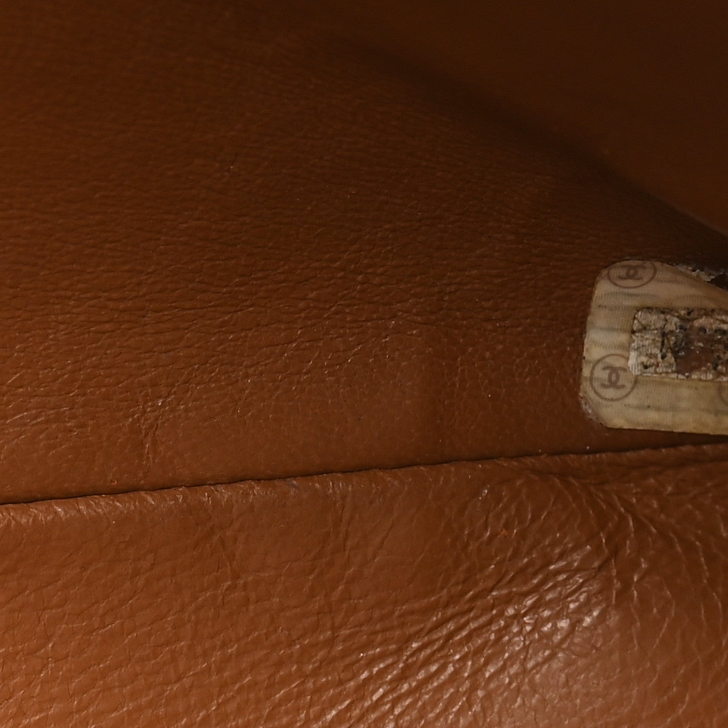 Chanel Lambskin Quilted Shoulder Bag Brown 7 of 10