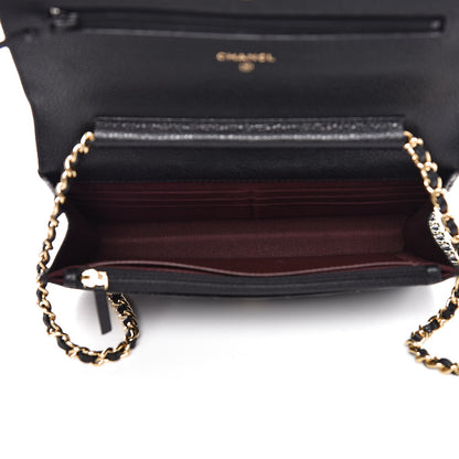 Chanel Caviar Quilted Wallet On Chain WOC Black 5 of 9