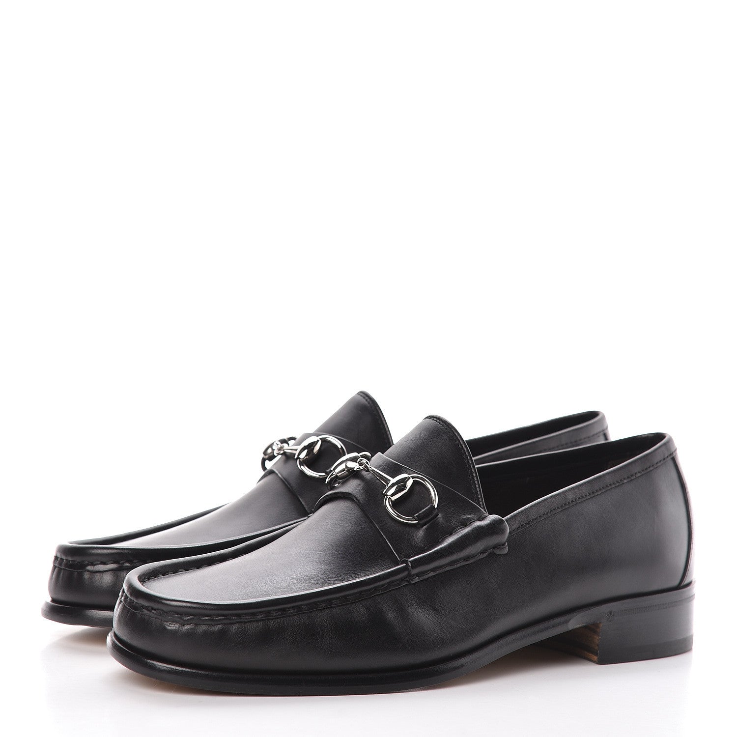 Gucci Calfskin Mens 1953 Horsebit Loafers 8.5 Black 3 of 16