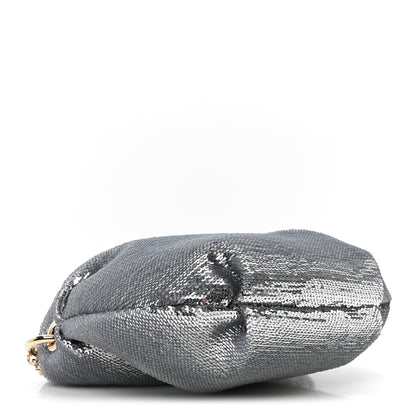 Jimmy Choo Sequin Bonny Shoulder Bag Silver 4 of 9