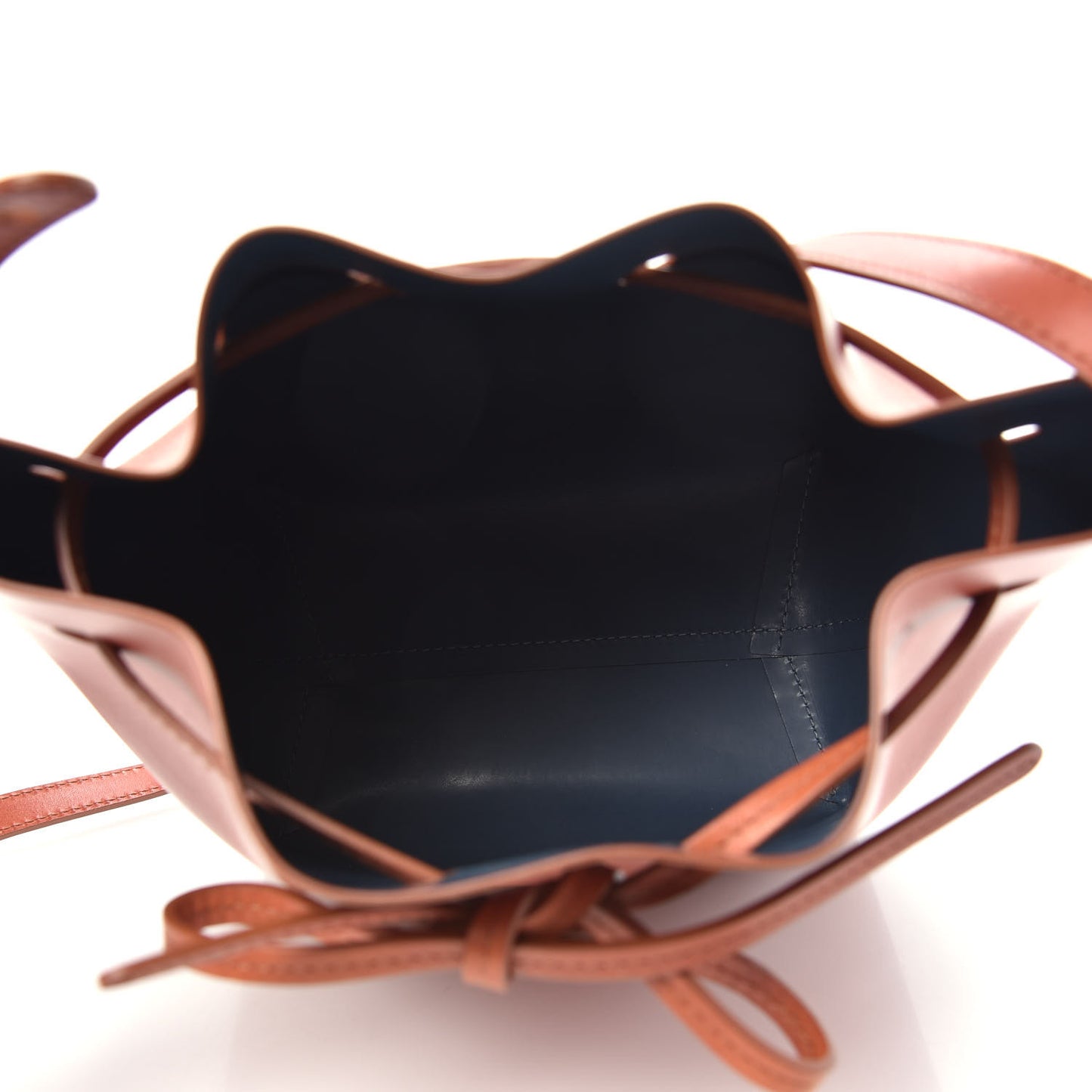 Calfskin Mini Bucket Bag Saddle