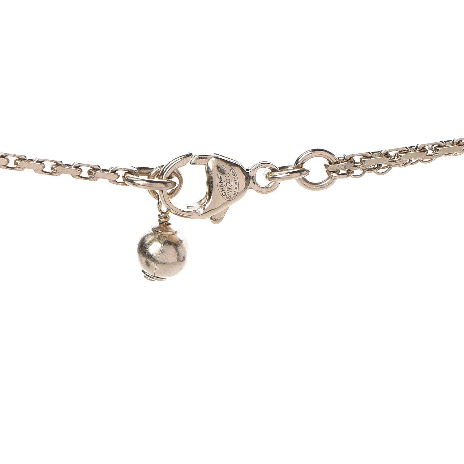 Chanel Crystal CC Multi Necklace Gold 4 of 4