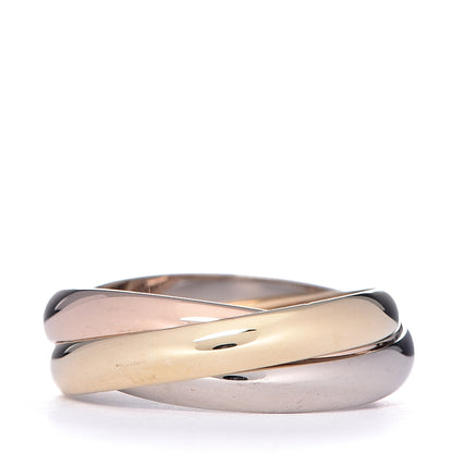 Cartier 18K Pink Yellow White Gold Small Trinity Ring 49 4.75 3 of 5