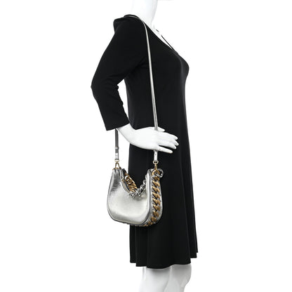 Stella McCartney Eco Alter Nappa Mini Frayme Shoulder Bag Silver 3 of 11
