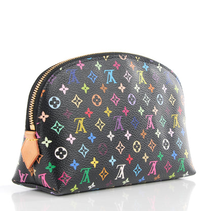 Louis Vuitton Monogram Multicolor Cosmetic Pouch Black Grenade 3 of 7