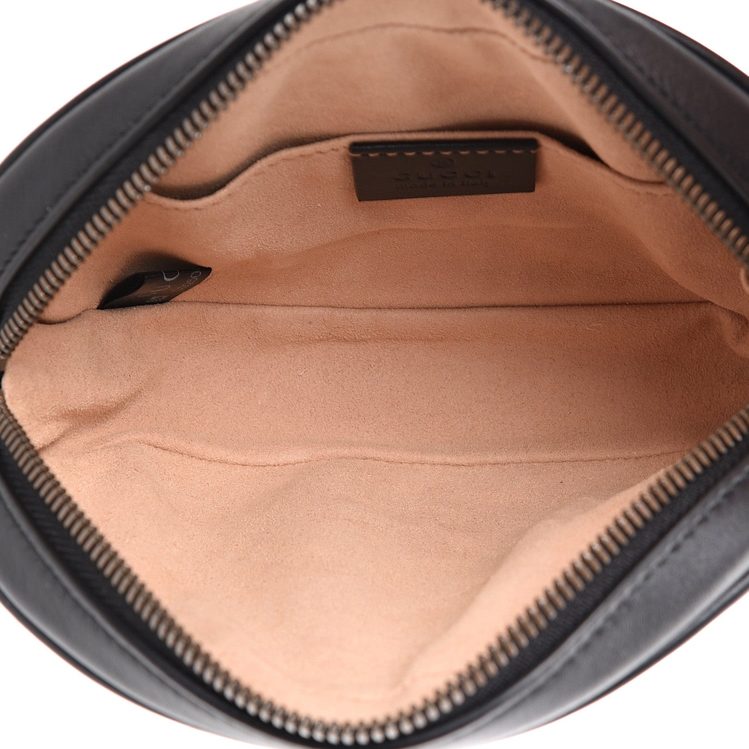 Gucci Calfskin Matelasse GG Marmont Belt Bag 85 34 Black 4 of 11