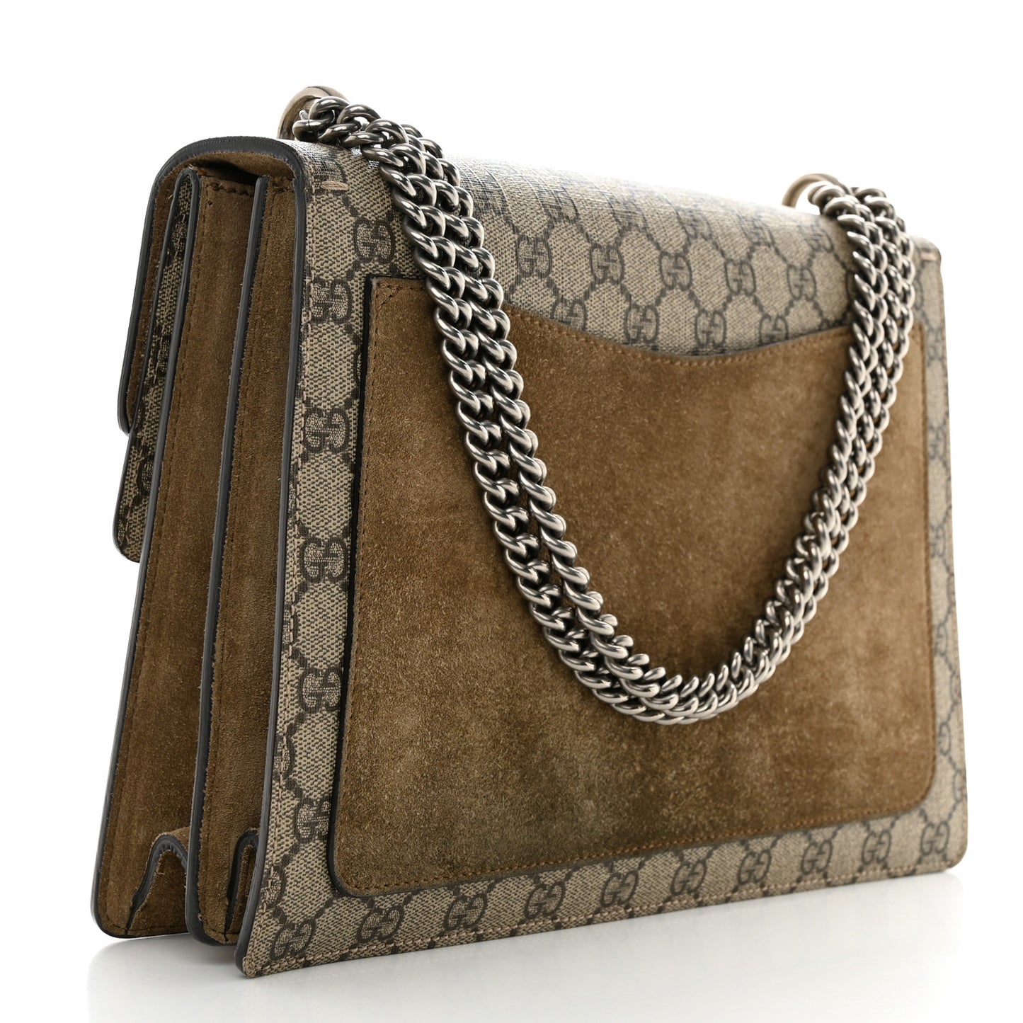 GG Supreme Monogram Medium Dionysus Shoulder Bag Taupe