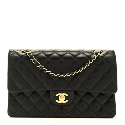 Chanel Lambskin Quilted Medium Double Flap Black 1 of 10