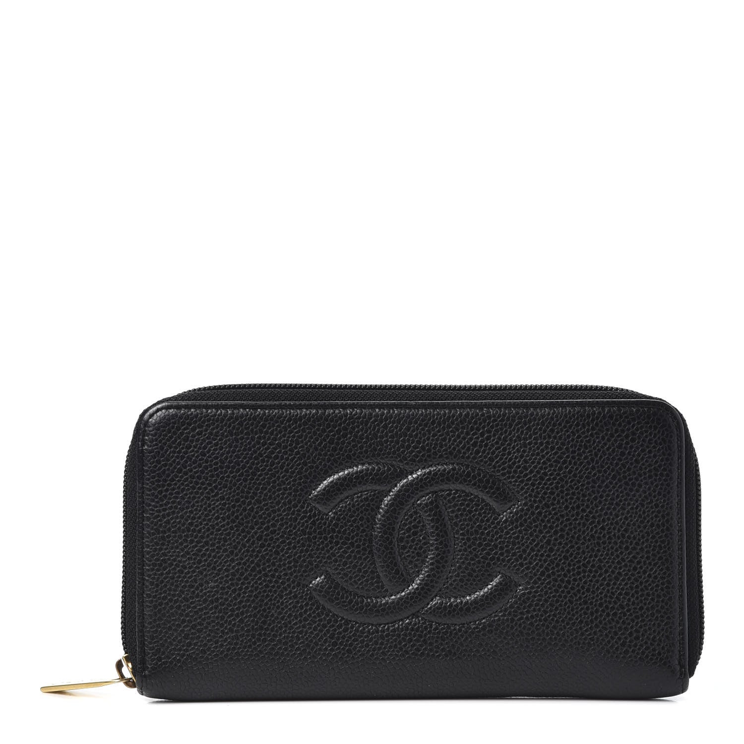 Chanel Caviar Large Timeless CC Zip Around Wallet Black 1 of 11