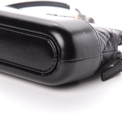 Chanel Aged Calfskin Quilted Small Gabrielle Clutch With Chain Black 13 of 14